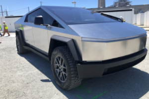 A Tesla Cybertruck.